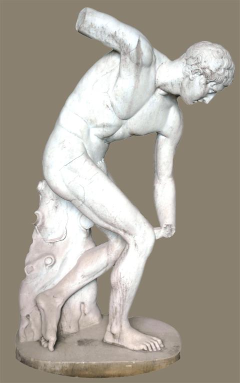 MARBLE FIGURE OF THE DISCUS THROWER