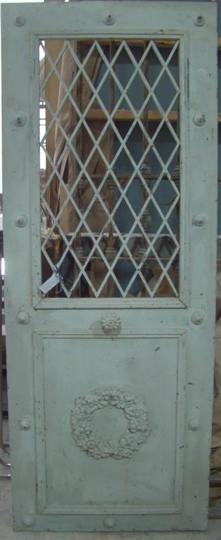 FRENCH METAL DOOR with pierced