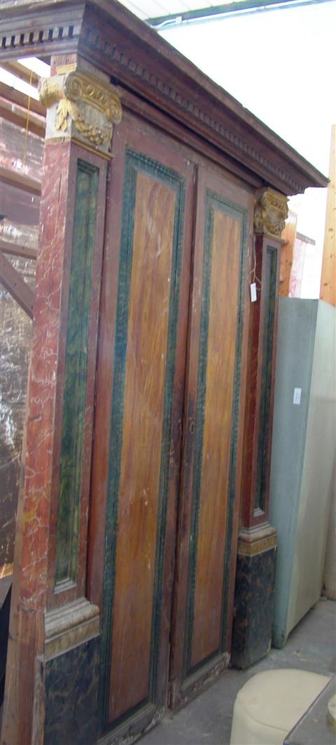 CONTINENTAL PAINTED WOOD DOOR FRAME 14529c