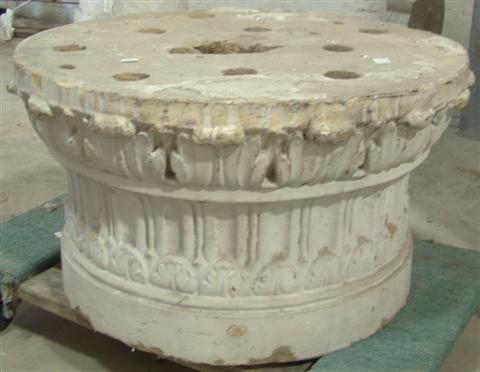 CAST TERRA COTTA CAPITAL with stylized