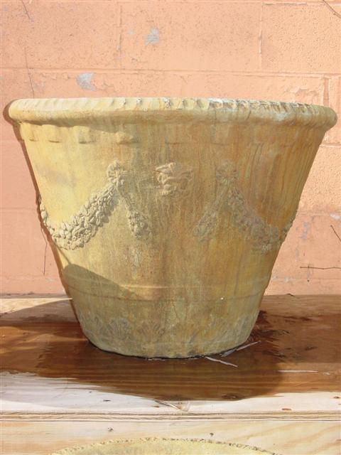 CAST STONE SWAGGED PLANTER The