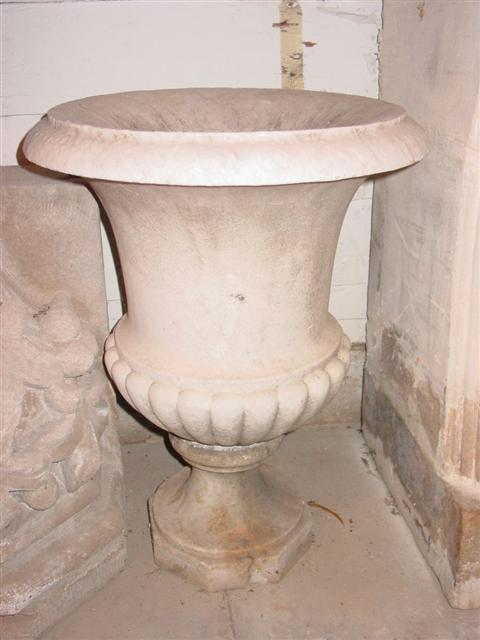 CLASSICAL MARBLE URN ON PEDESTAL 1452f4