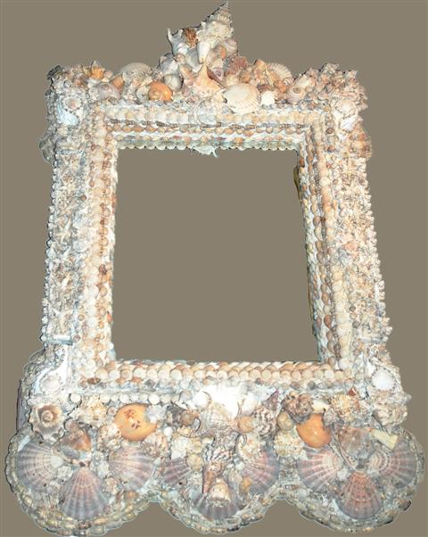 LARGE NEPTUNE SHELL MIRROR with