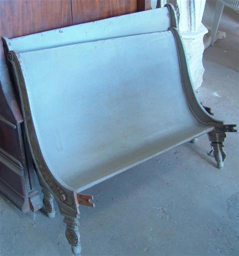 FRENCH PARCEL GILT AND GREY PAINTED
