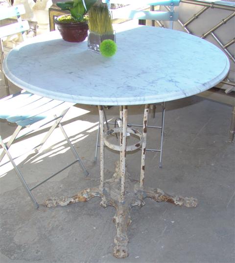 CAST IRON FRENCH BISTRO TABLE WITH 145361