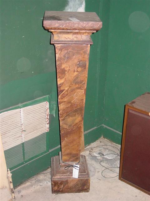 ITALIAN VENEERED MARBLE PEDESTAL 145365