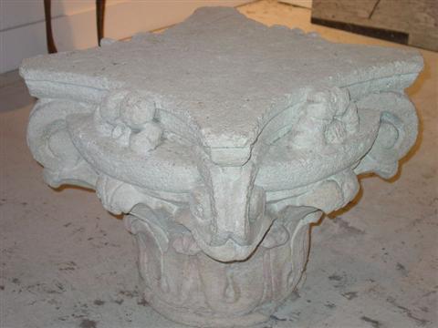 IONIC CAPITAL CAST STONE h 20 w 24 in  14536c
