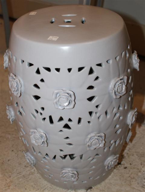 GRAY CERAMIC STOOL the flaring 145367