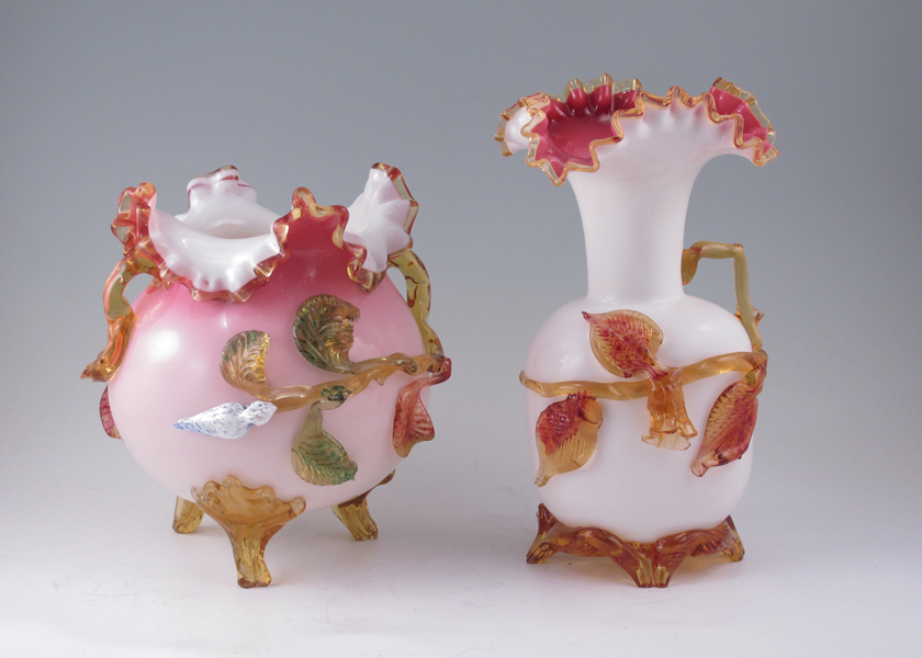 TWO STEPHENS AND WILLIAMS VASES: