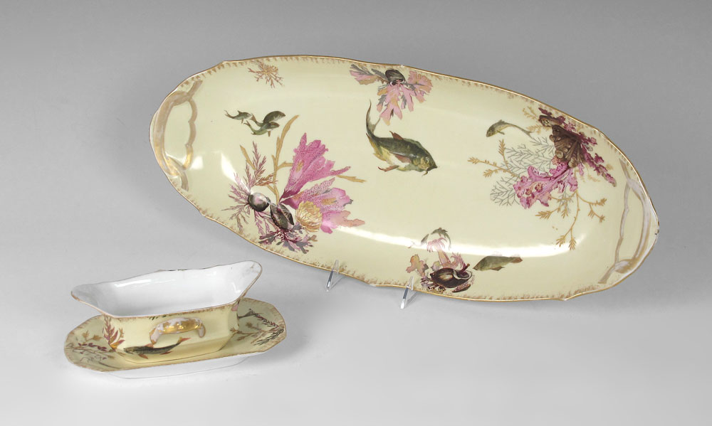 FRENCH BAWO & DOTTER LIMOGES FISH