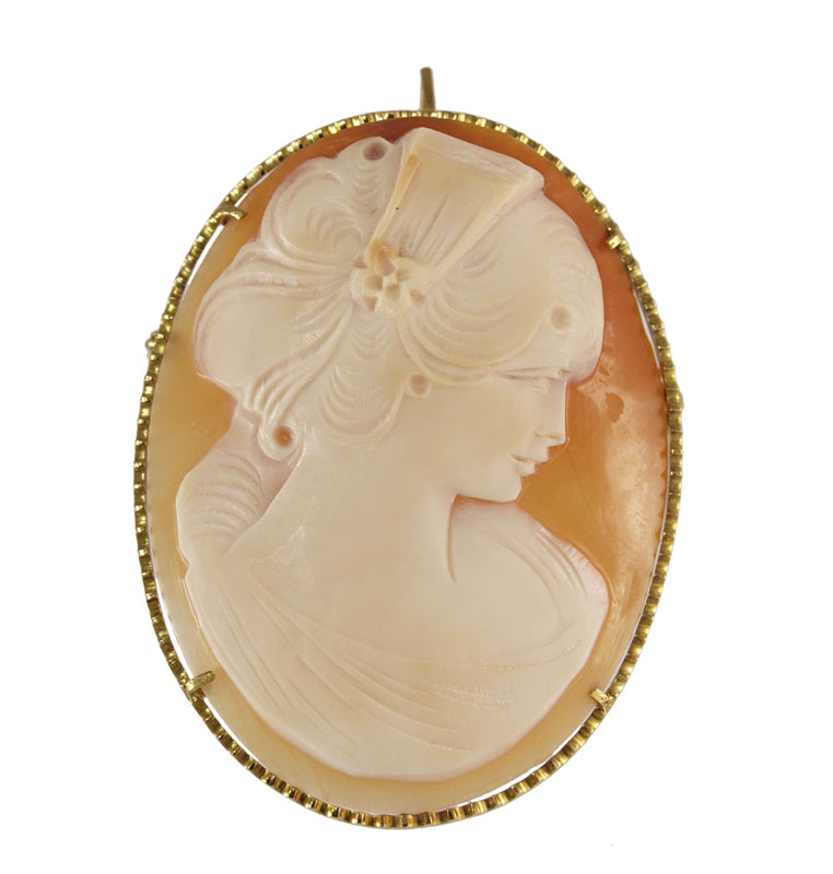 18K CAMEO BROOCH 18K yellow gold 145466