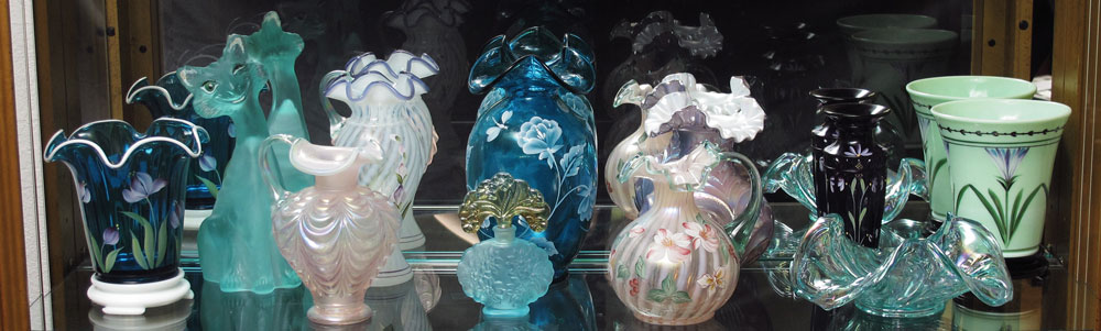 COLLECTION OF HAND PAINTED FENTON 14547a