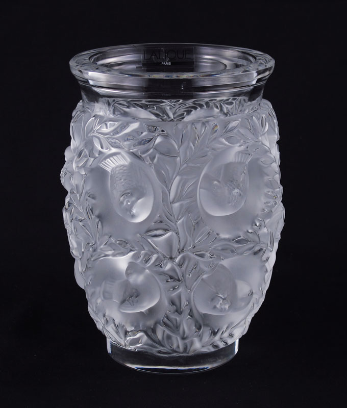 LALIQUE BAGATELLE BIRD VASE: 6