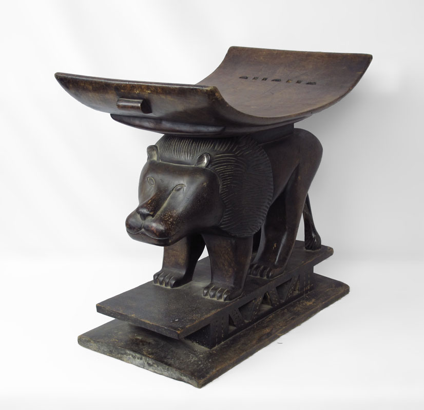 AFRICAN ASHANTI PALACE STOOL WITH