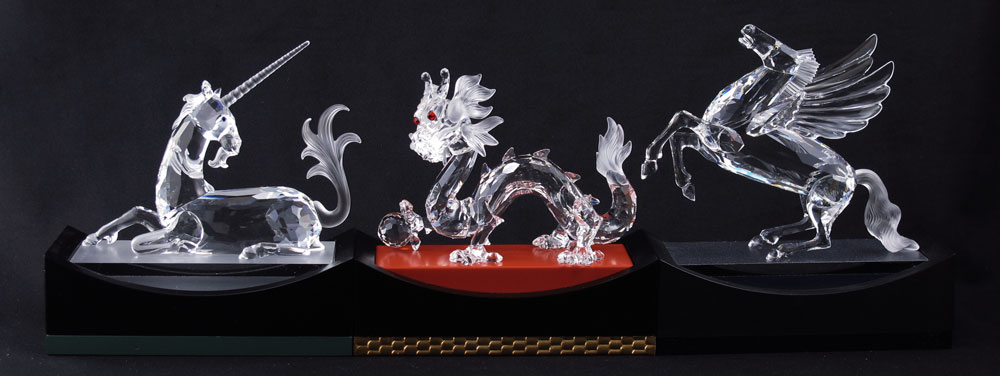 3 PC SWAROVSKI CRYSTAL FABULOUS CREATURES