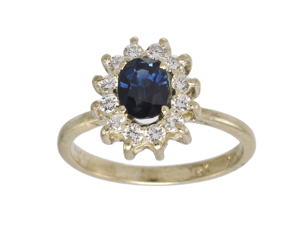 CLASSIC 18K SAPPHIRE DIAMOND 145594