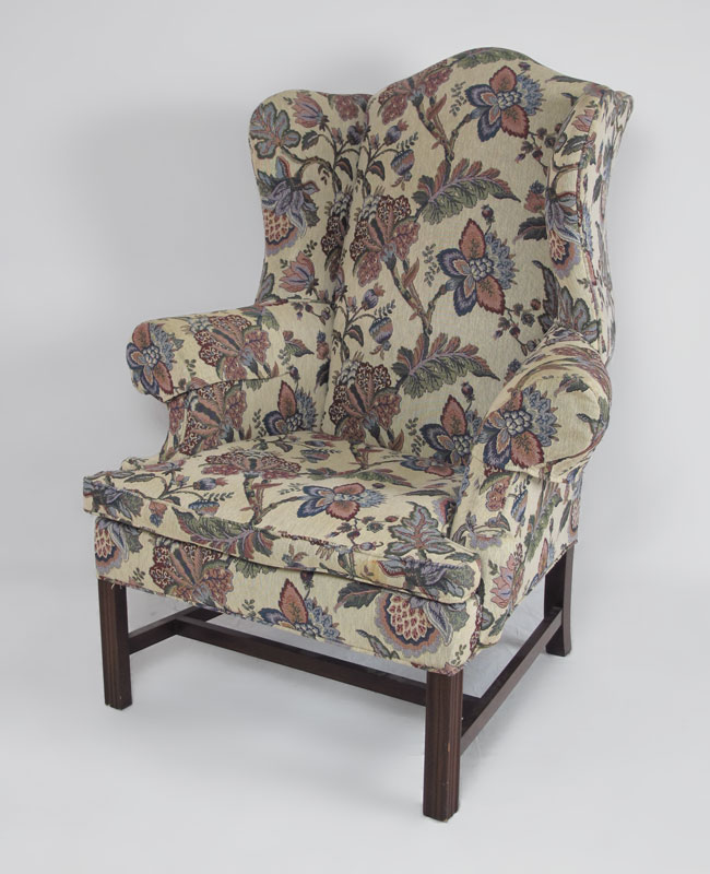 DREXEL HERITAGE WING BACK CHAIR: Floral