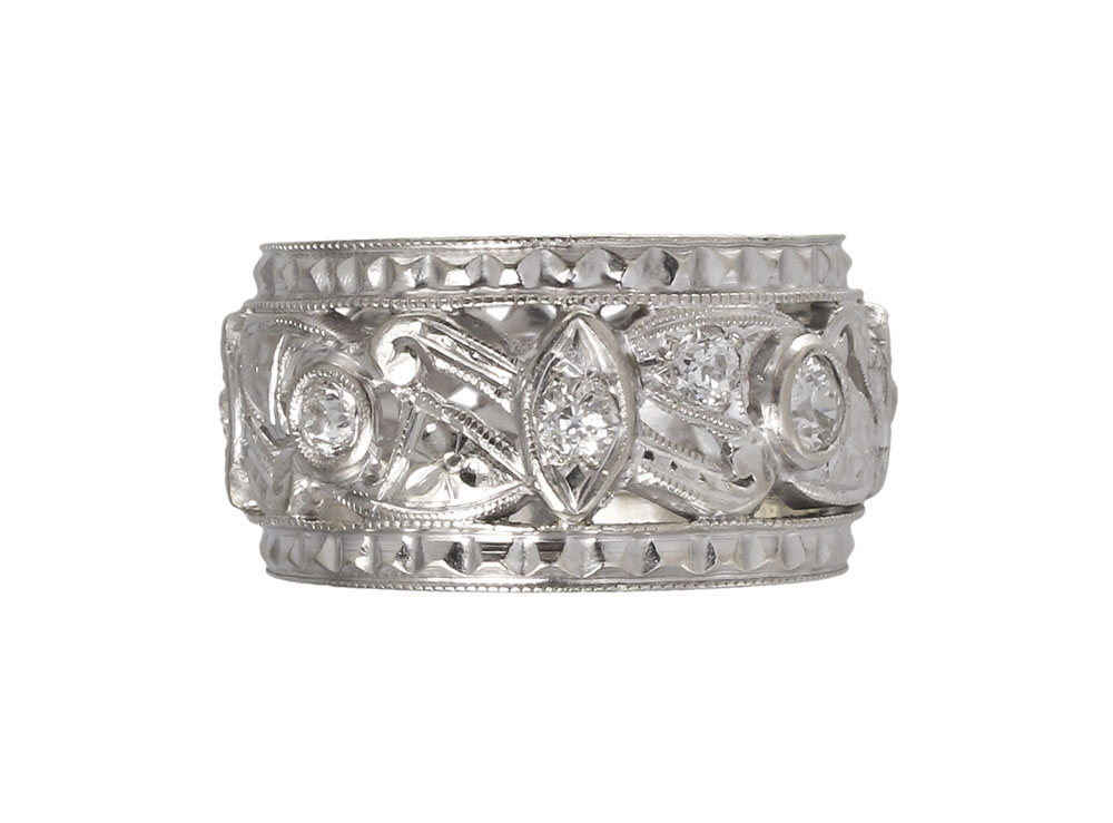 ANTIQUE DIAMOND FILIGREE WEDDING