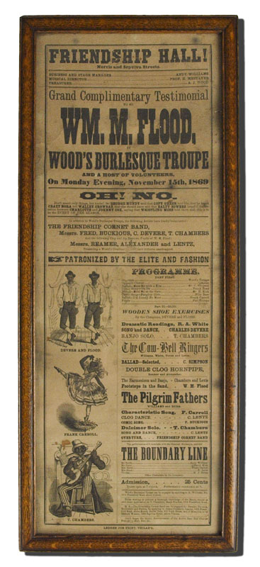 1869 BLACK AMERICAN & BURLESQUE TROOP