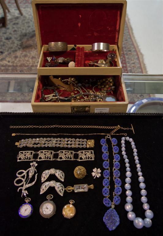 COLLECTION OF WATCHES AND COSTUME
