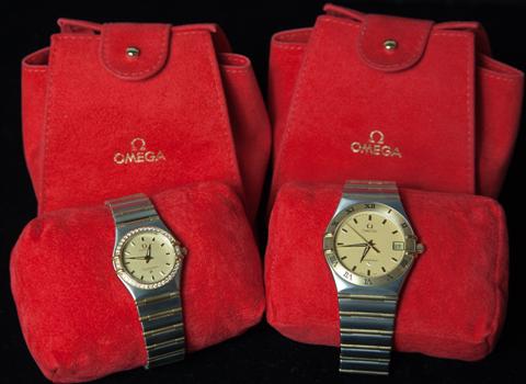 PAIR OF OMEGA CONSTELLATION WATCHES