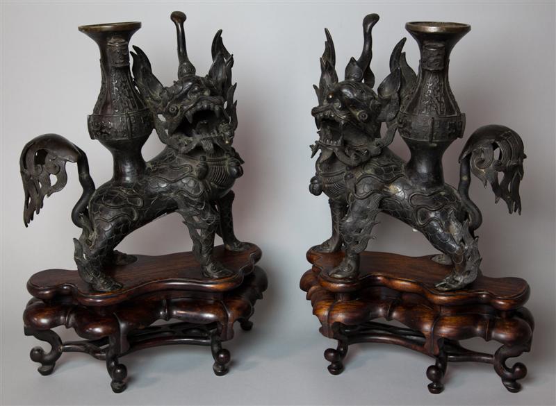 PAIR OF CHINESE BRONZE MODELS OF 145727