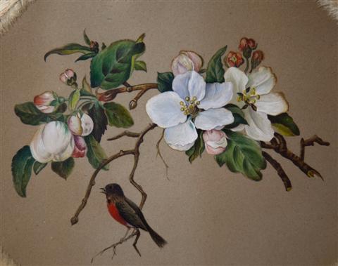 VICTORIAN STILL LIFE WITH ROBIN 145785