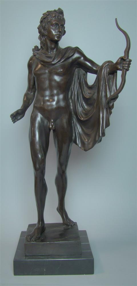 BRONZE APOLLO signed Duchoiselle 14578b