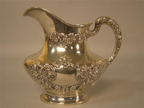 GORHAM SILVER OVAL PITCHER date 1457fb