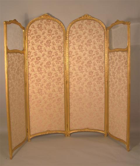 LOUIS XV STYLE GILTWOOD FOUR PANEL