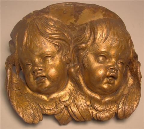 BAROQUE STYLE GOLD PAINTED AND CARVED