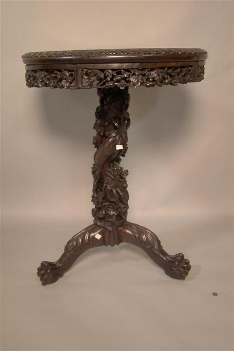ANGLO INDIAN HARDWOOD CENTER TABLE 14583b