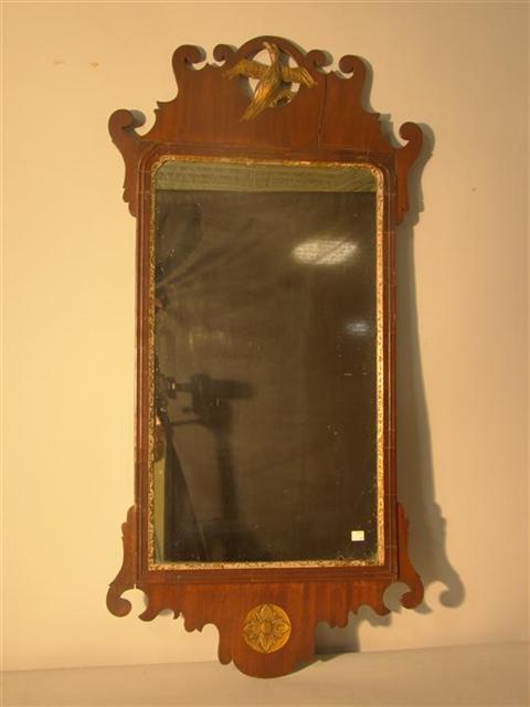 CHIPPENDALE MAHOGANY MIRROR WITH 145842