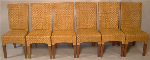 SET OF SIX FULLY CANED PARSONS 145854