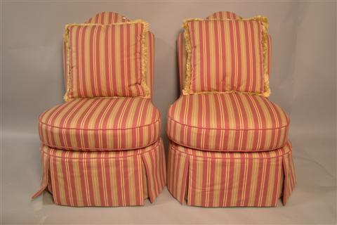 PAIR OF BRUNSCHWIG FILS UPHOLSTERED 14586a