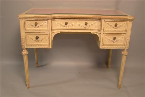 LOUIS XVI STYLE PAINTED DESK WITH