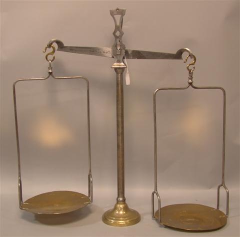 BRASS BALANCING SCALE stamped E. Lefevre