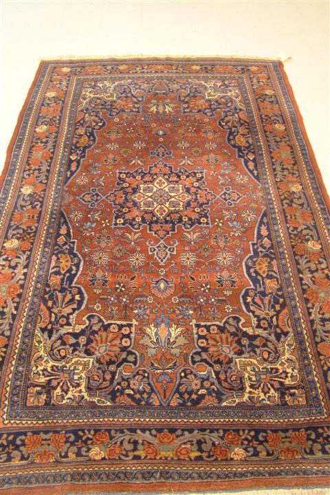 NW PERSIAN SAROUK RUG rose red