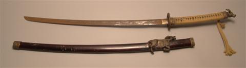A SWORD the silver slightly curved 14591c