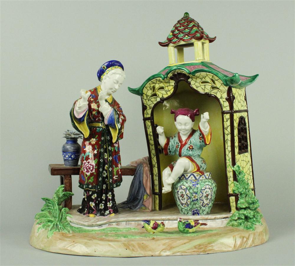 CHINESE FIGURAL GROUP modelled 145955