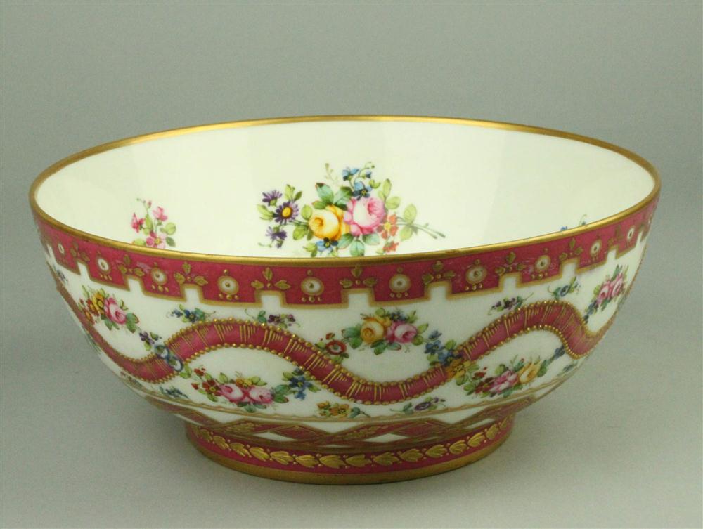 FRENCH PORCELAIN BOWL bearing date