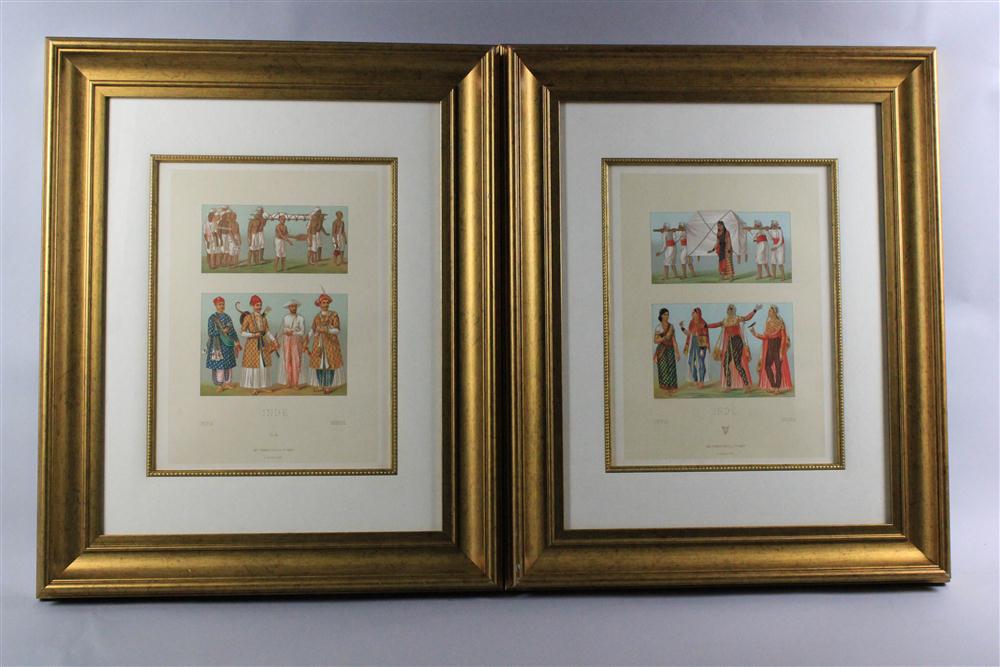 AUGUSTE RACINET A PAIR OF CHROMOLITHOGRAPHS