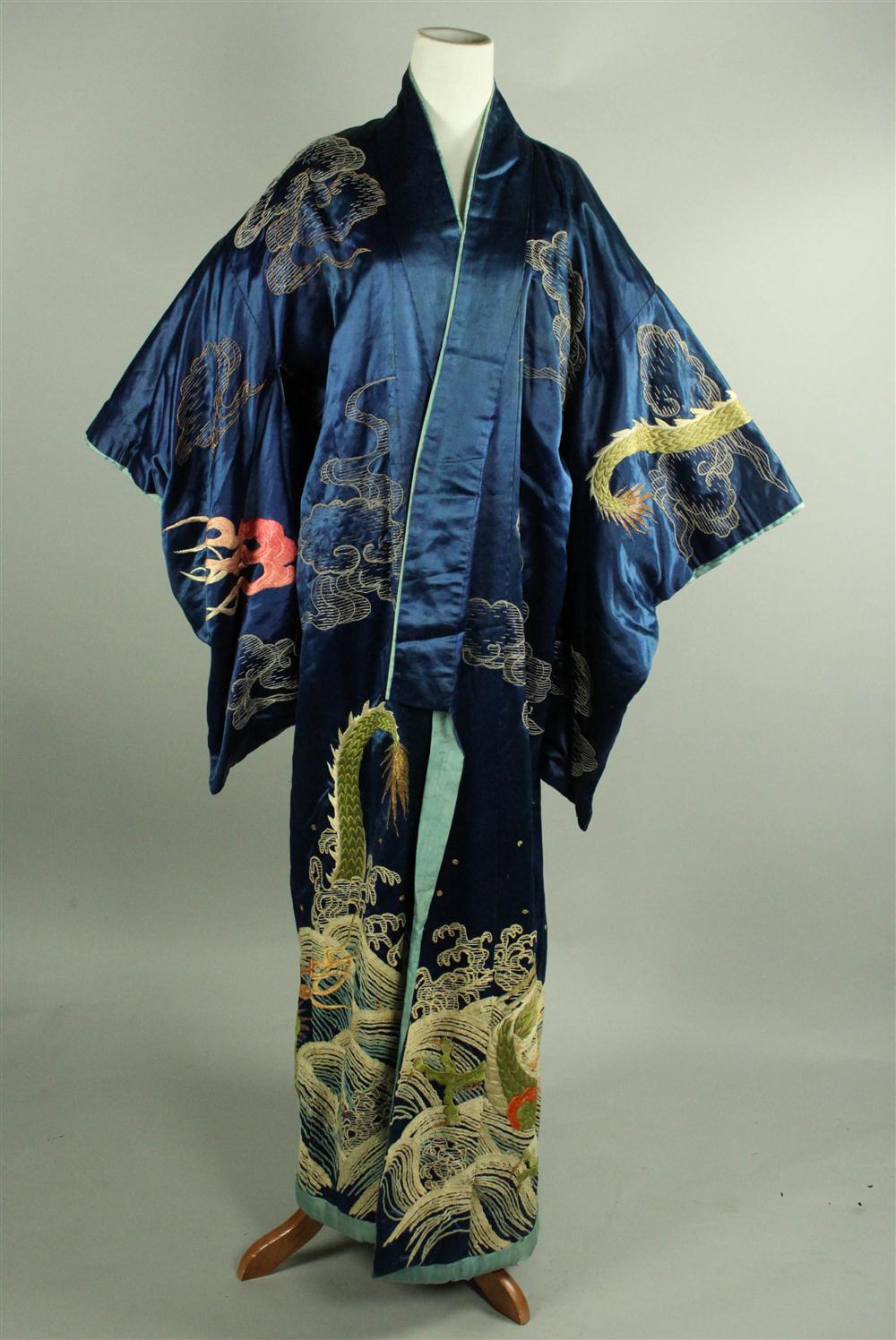JAPANESE SILK EMBROIDERED LONG