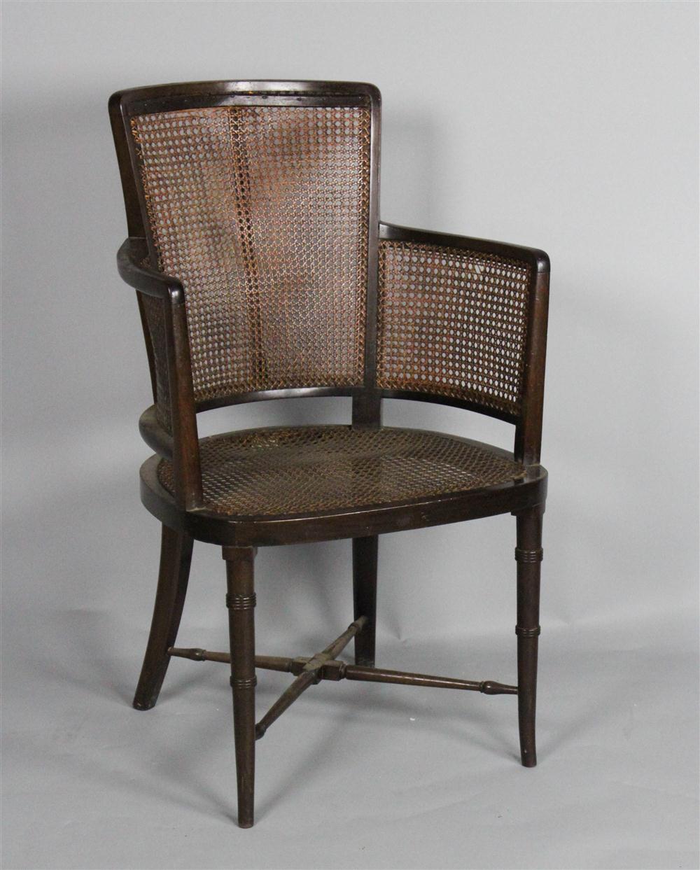 CANED ARM CHAIR AND COLLAPSIBLE 145aec