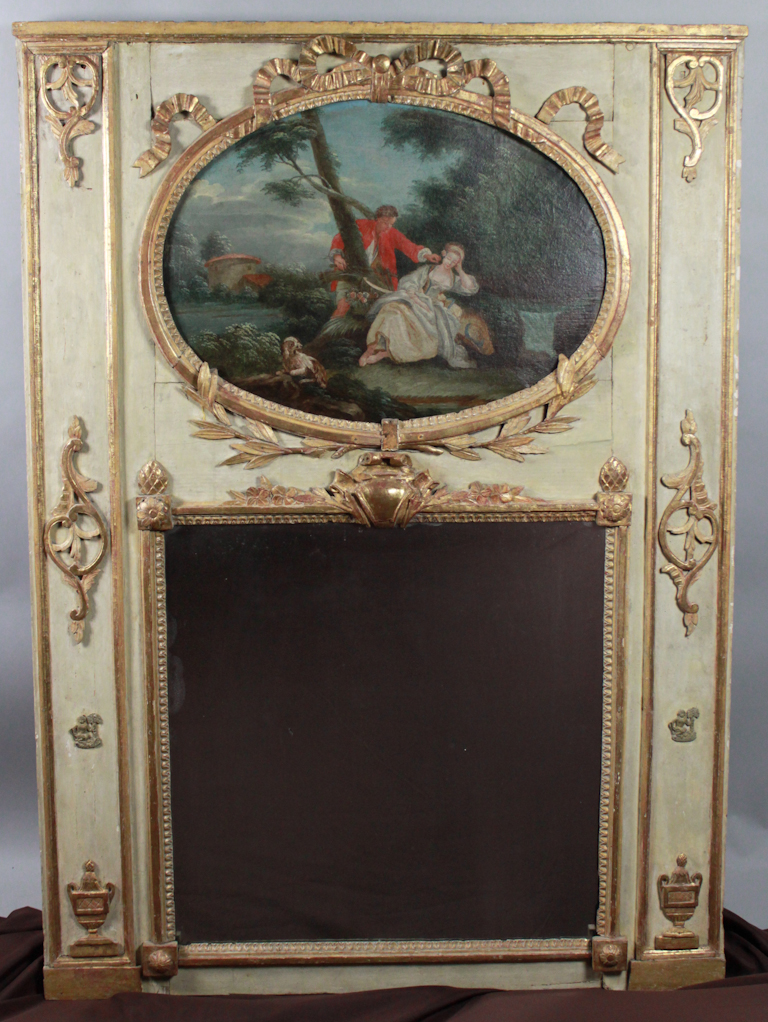 LOUIS XVI STYLE CREAM PAINTED AND