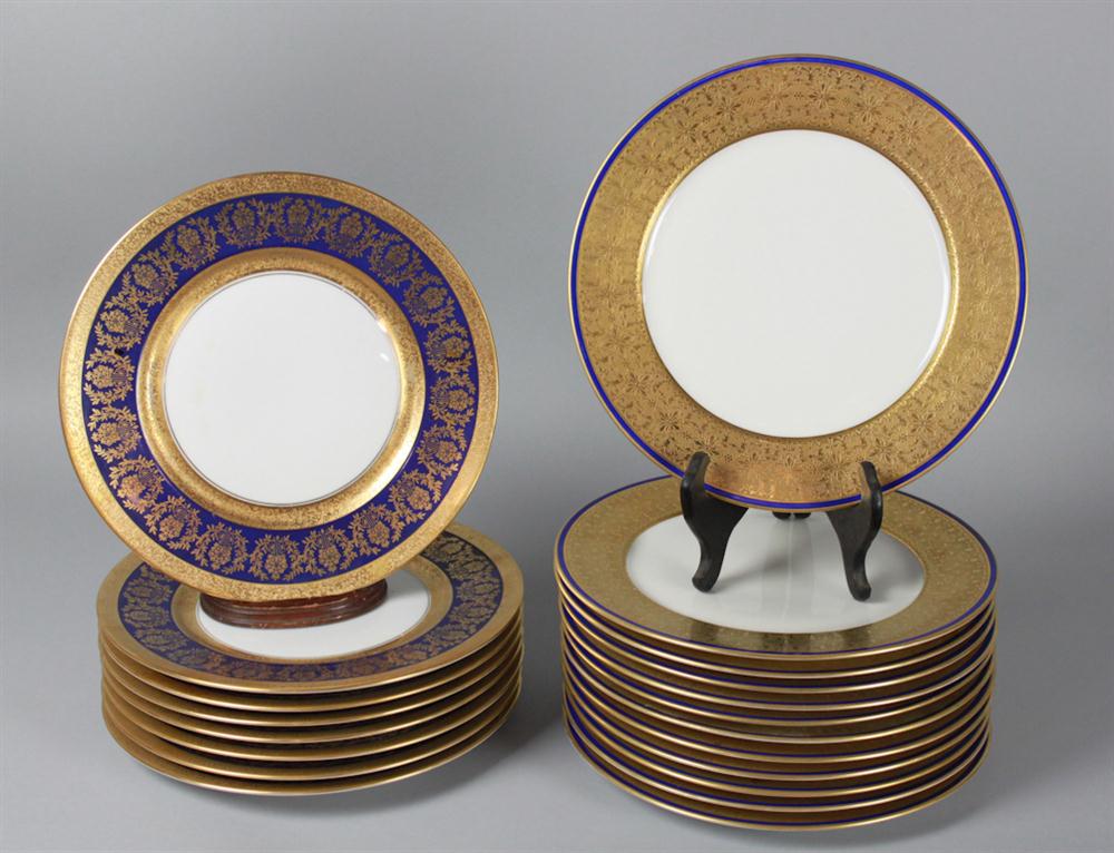 SET OF TWELVE W.G. & Co. LIMOGE