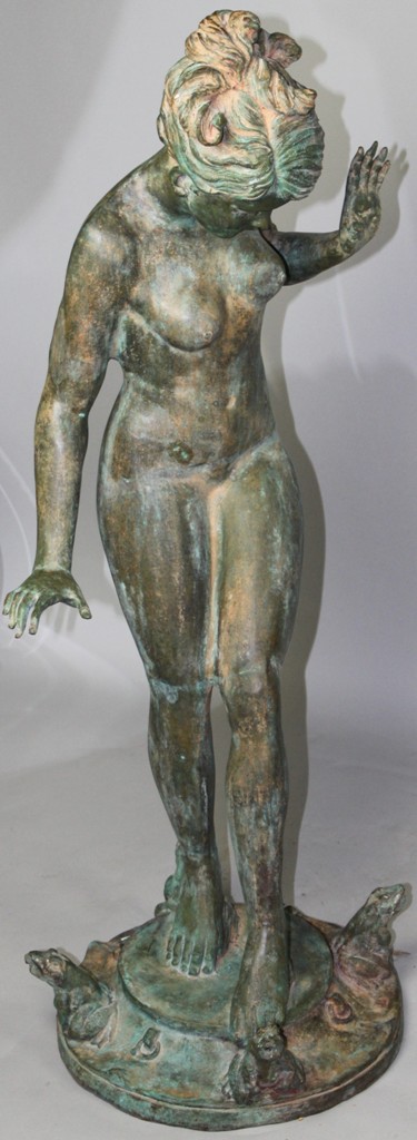 VERDIGRIS BRONZE FIGURE OF A NYMPH 148257