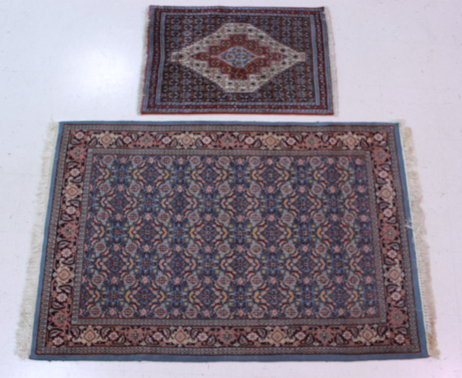 INDIAN BIJAR RUG AND SMALL SANJAN