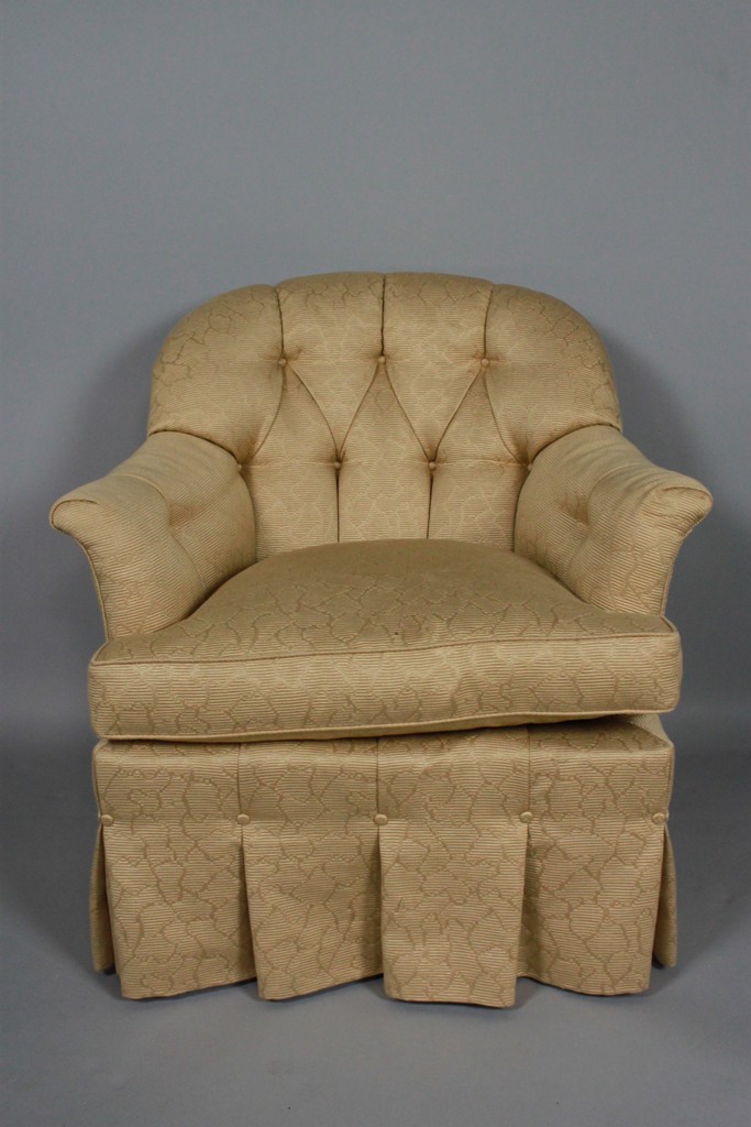 COCHEO BROTHERS GOLD SILK UPHOLSTERED