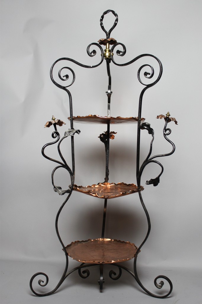 COPPER AND WROUGHT IRON DUMBWAITER